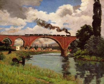 Armand Guillaumin : Bridge over the Marne at Joinville